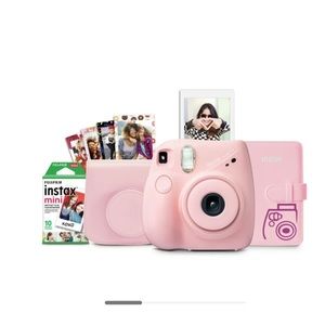 Pink INSTAX Mini 7+ Camera Bundle